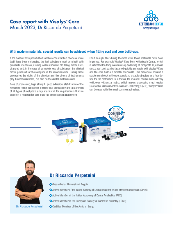 Case report with Visalys® Core