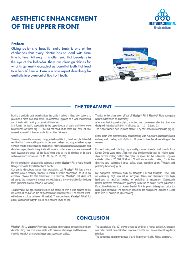 Aesthetic Enhancement of the Upper Front