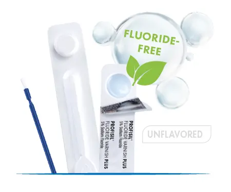 Unflavored, fluiride-free blister pack